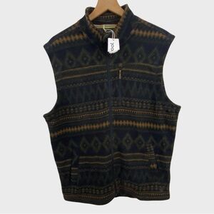 Smartwool NWT Multicolor Fair Isle Fleece Hudson Trail Vest Size Large